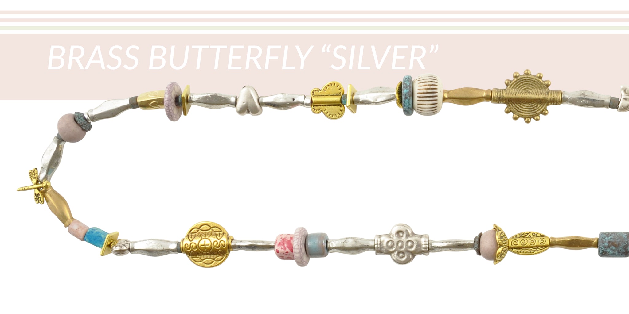 Brass Butterfly Silver Necklace Components batmanvstheuniverse